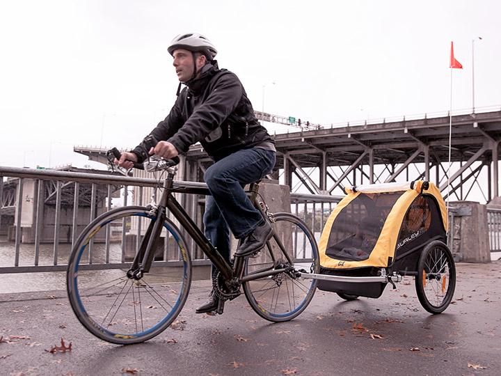 More bike trailer parking